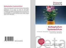 Bulbophyllum Systenochilum kitap kapağı