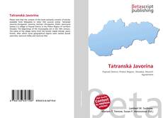 Tatranská Javorina的封面