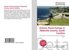 Capa do livro de Historic Places listings in Abbeville County, South Carolina 