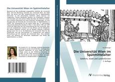 Buchcover von Die Universität Wien im Spätmittelalter