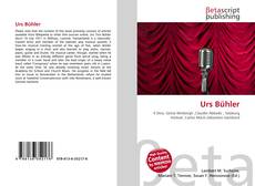 Copertina di Urs Bühler