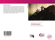 Capa do livro de Ardekanopsis 