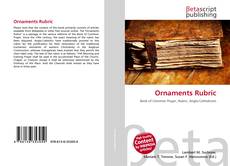 Copertina di Ornaments Rubric