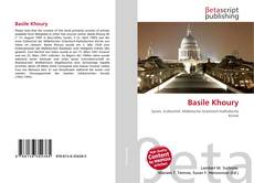 Couverture de Basile Khoury