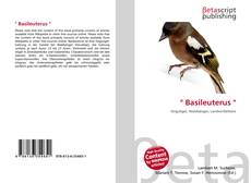 Buchcover von " Basileuterus "