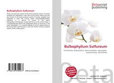 Copertina di Bulbophyllum Sulfureum