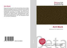 Buchcover von Amt Blank