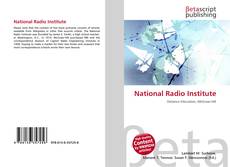 Copertina di National Radio Institute