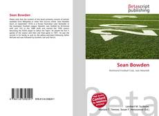 Buchcover von Sean Bowden