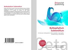 Bulbophyllum Subtenellum kitap kapağı