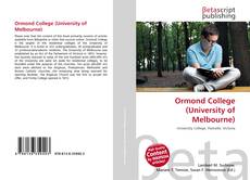 Couverture de Ormond College (University of Melbourne)
