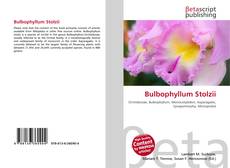 Bulbophyllum Stolzii kitap kapağı