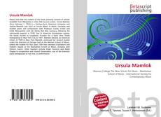 Couverture de Ursula Mamlok