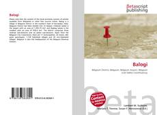 Couverture de Balogi