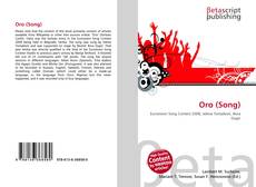 Couverture de Oro (Song)