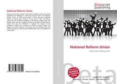 Copertina di National Reform Union