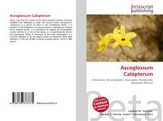 Capa do livro de Ascoglossum Calopterum 