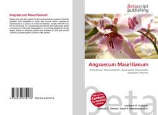 Capa do livro de Angraecum Mauritianum 