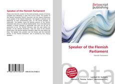 Speaker of the Flemish Parliament kitap kapağı