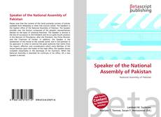 Buchcover von Speaker of the National Assembly of Pakistan