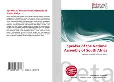 Buchcover von Speaker of the National Assembly of South Africa