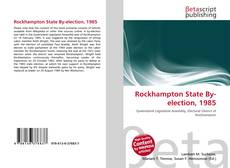 Обложка Rockhampton State By-election, 1985