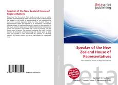 Buchcover von Speaker of the New Zealand House of Representatives