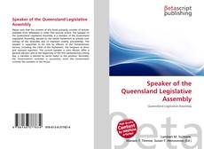 Buchcover von Speaker of the Queensland Legislative Assembly