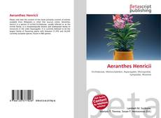 Copertina di Aeranthes Henricii