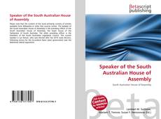 Buchcover von Speaker of the South Australian House of Assembly