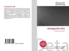 Capa do livro de Amtsgericht Ulm 