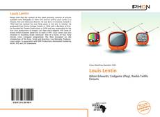 Louis Lentin kitap kapağı