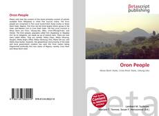 Oron People的封面