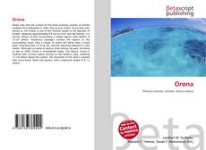 Portada del libro de Orona