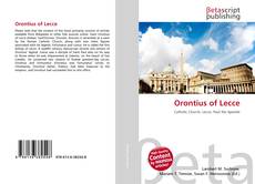 Portada del libro de Orontius of Lecce