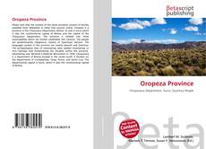 Portada del libro de Oropeza Province