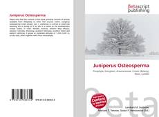 Capa do livro de Juniperus Osteosperma 