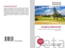 Copertina di Juniperus Komarovii