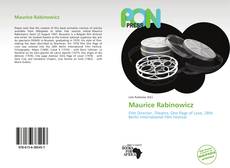 Bookcover of Maurice Rabinowicz