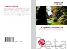 Capa do livro de Cupressus Goveniana 