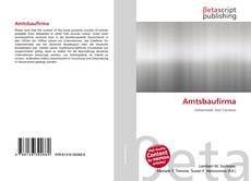 Couverture de Amtsbaufirma