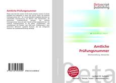 Couverture de Amtliche Prüfungsnummer
