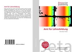 Buchcover von Amt für Lehrerbildung