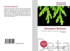 Copertina di Dacrydium Balansae