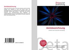 Buchcover von Amtsbezeichnung