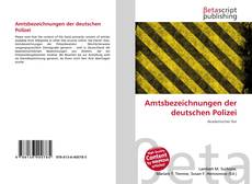 Copertina di Amtsbezeichnungen der deutschen Polizei