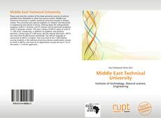 Middle East Technical University kitap kapağı
