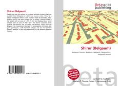 Capa do livro de Shirur (Belgaum) 