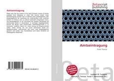 Buchcover von Amtseintragung