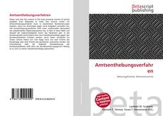 Buchcover von Amtsenthebungsverfahren